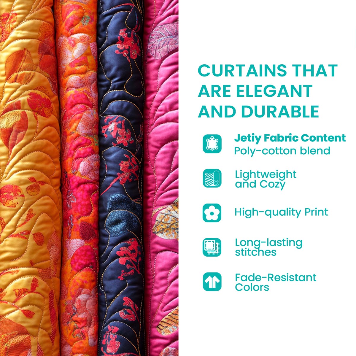 Desert Summit Diamond Quilted Curtains NCU0XD1871