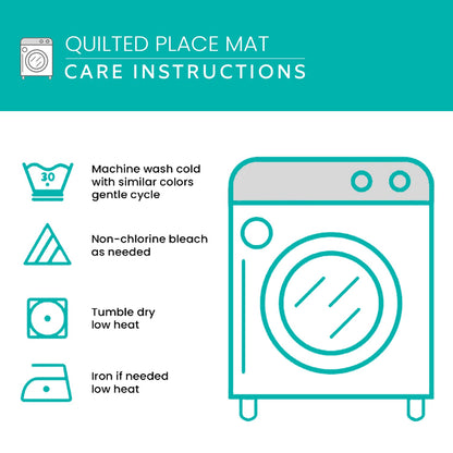 Sunflower Highland Cow Quilted Placemat NCU0TL003