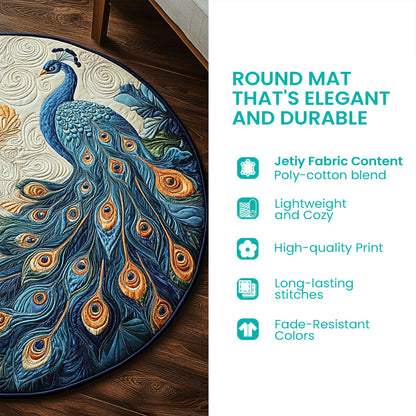 Penguine Dreams Quilted Round Mat NCU0DV7654