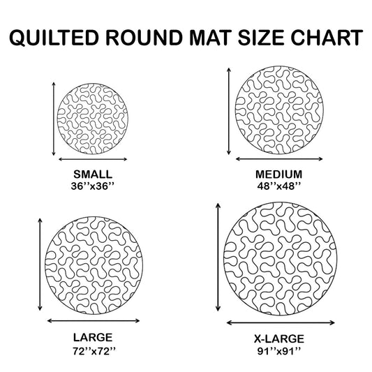 Santa Claus's Friend Quilted Round Mat NCU0HH235
