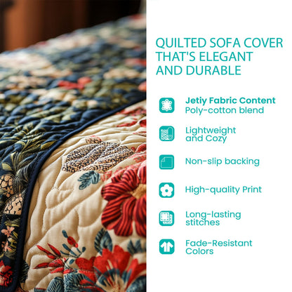 Rustic Path Quilted Sofa Cover NCU0XD1733