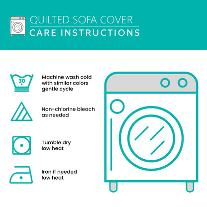 Joyful Heart Quilted Sofa Cover NCU0NT10939