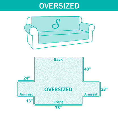 Festive Paw Quilted Sofa Cover NCU0TV872