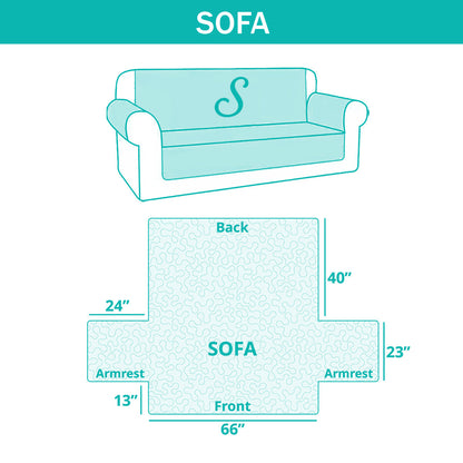 Elegant Bud Quilted Sofa Cover NCU0NNT2117