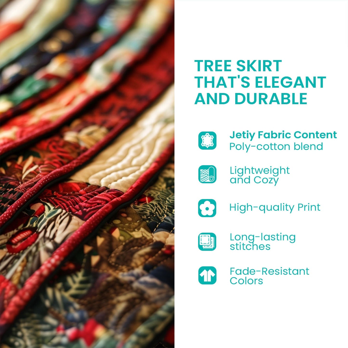 Westie Under the Tree Quilted Christmas Tree Skirt NCU0DV8102