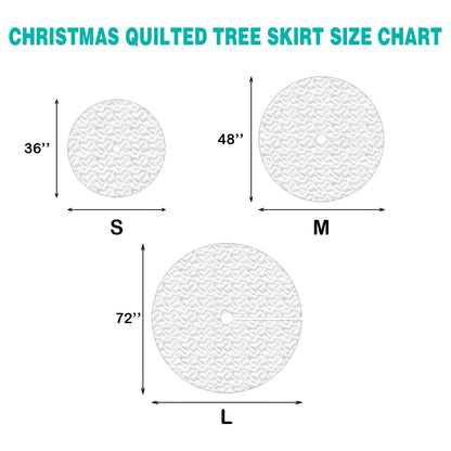 Snowy Peek Quilted Tree Skirt NCU0NXD1015