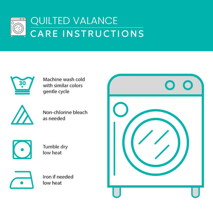 Blue Sky Bunnies Quilted Valance NCU0NT4487
