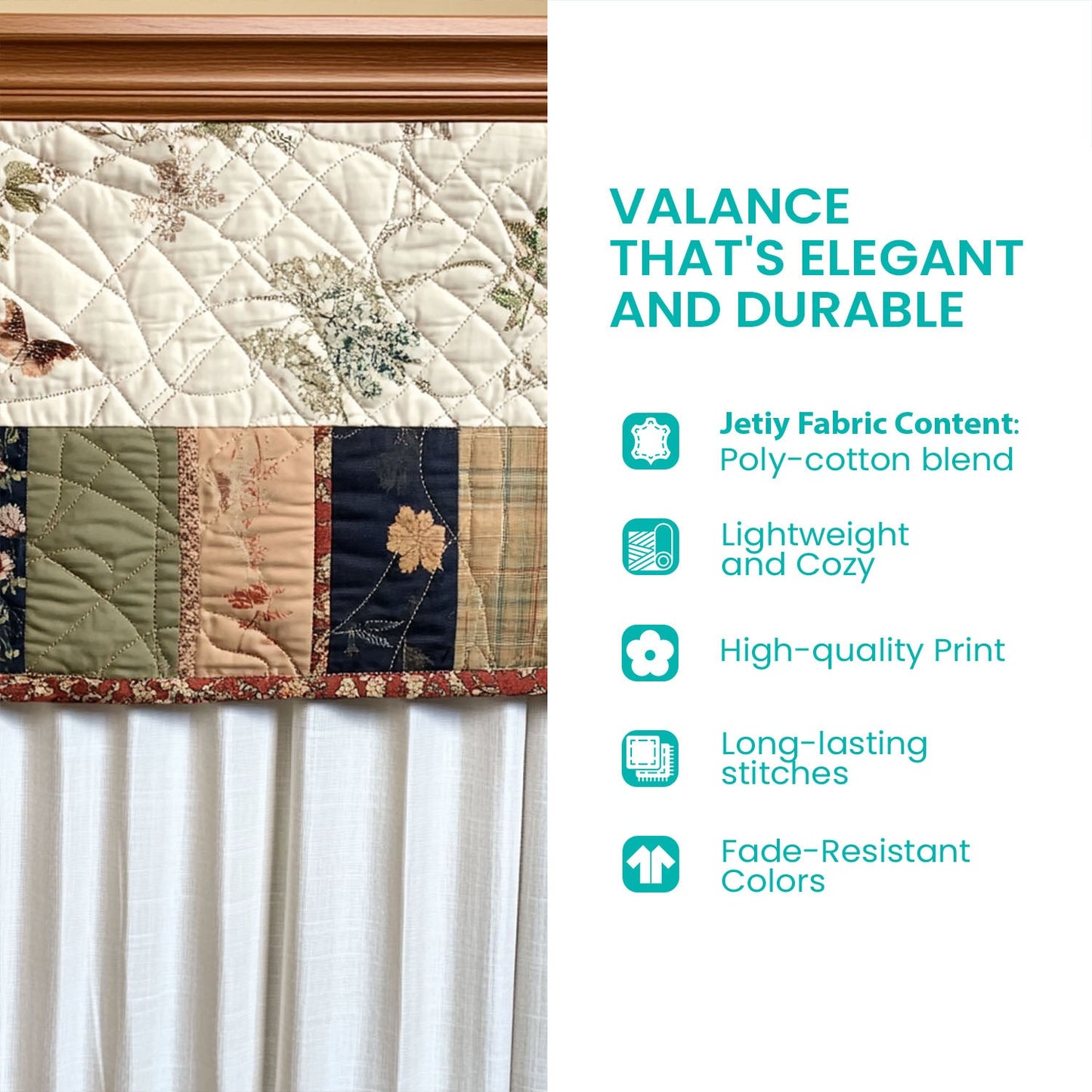 Bluebonnet Herd Quilted Valance NCU0PT6322