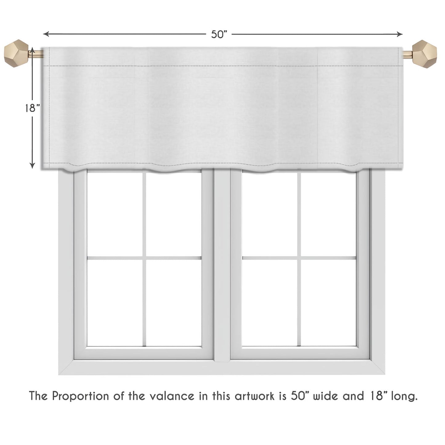 Independence Hearts Quilted Valance NCU0PT4153