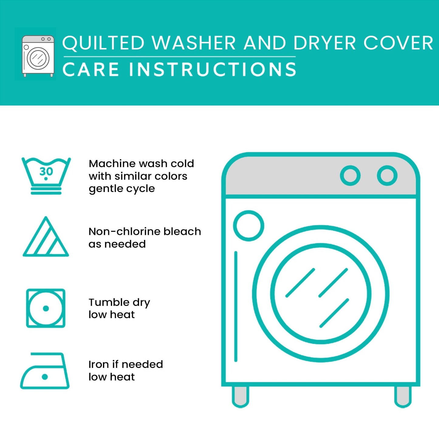 Winter Lodge Quilted Washer and Dryer Cover NCU0NNT1649