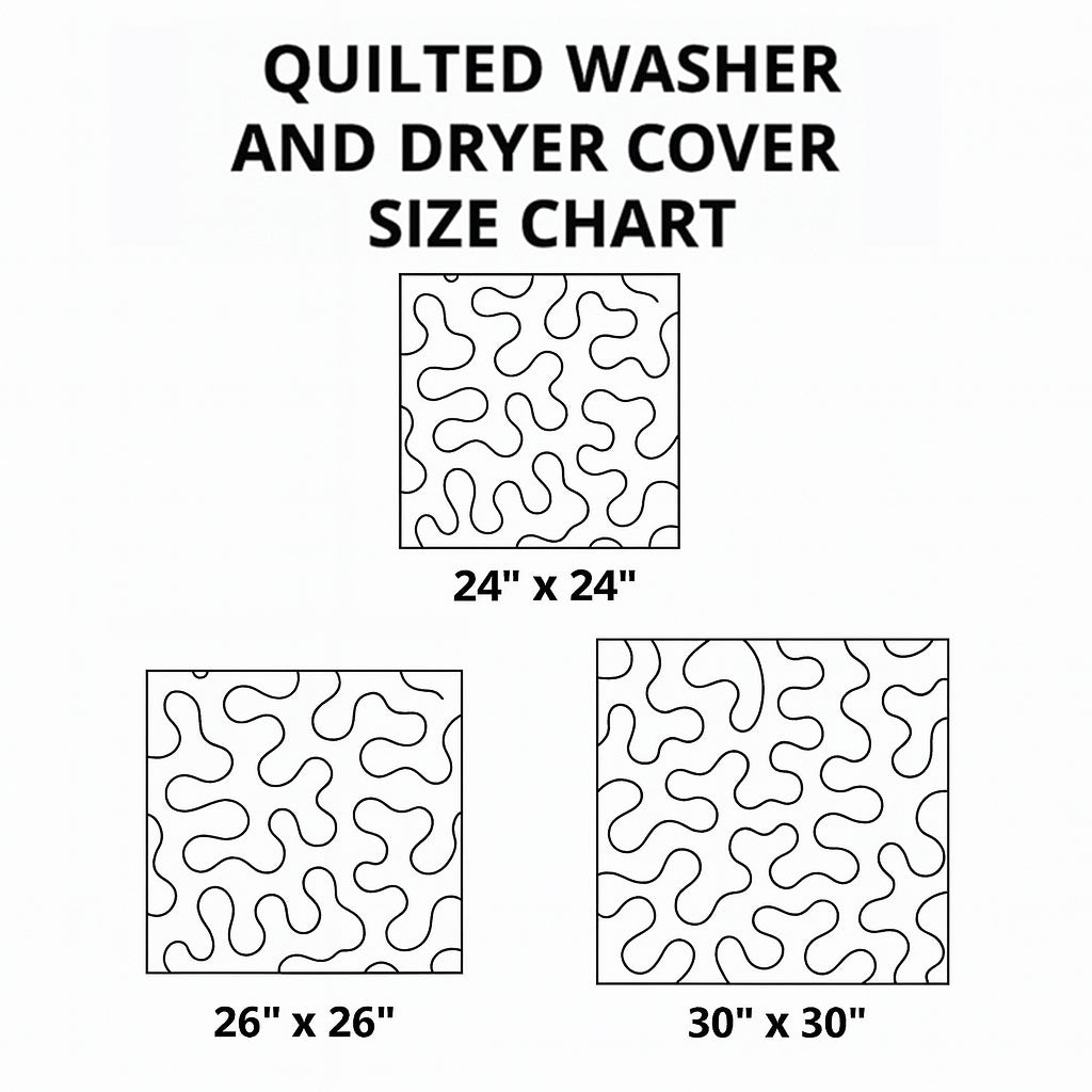 Peace Harmony Quilted Washer and Dryer Cover NCU0NXD184