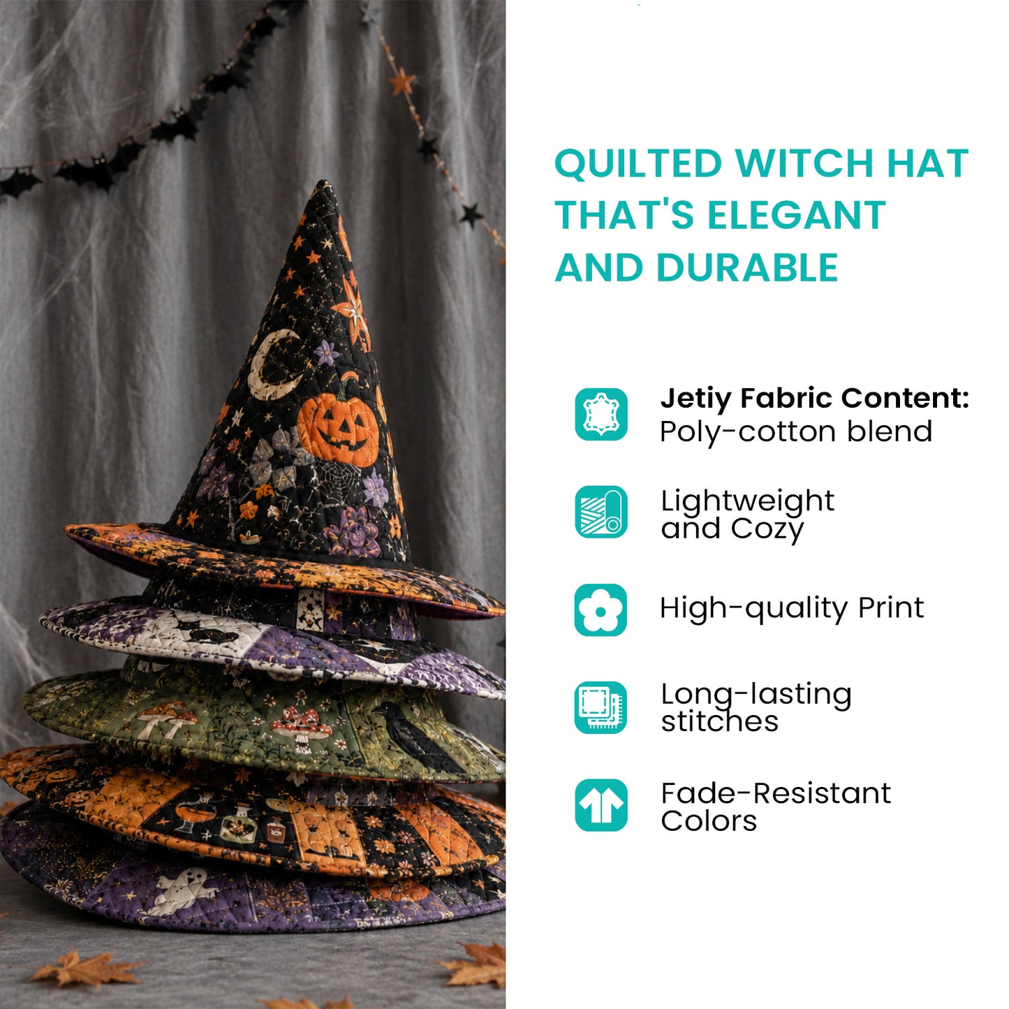 Shadow Garden Quilted Witch Hat SN0PT573