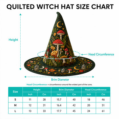 Shadow Garden Quilted Witch Hat SN0PT573